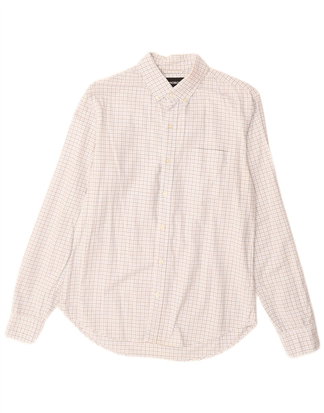 Camisa masculina BONOBOS sob medida, guingão branco médio