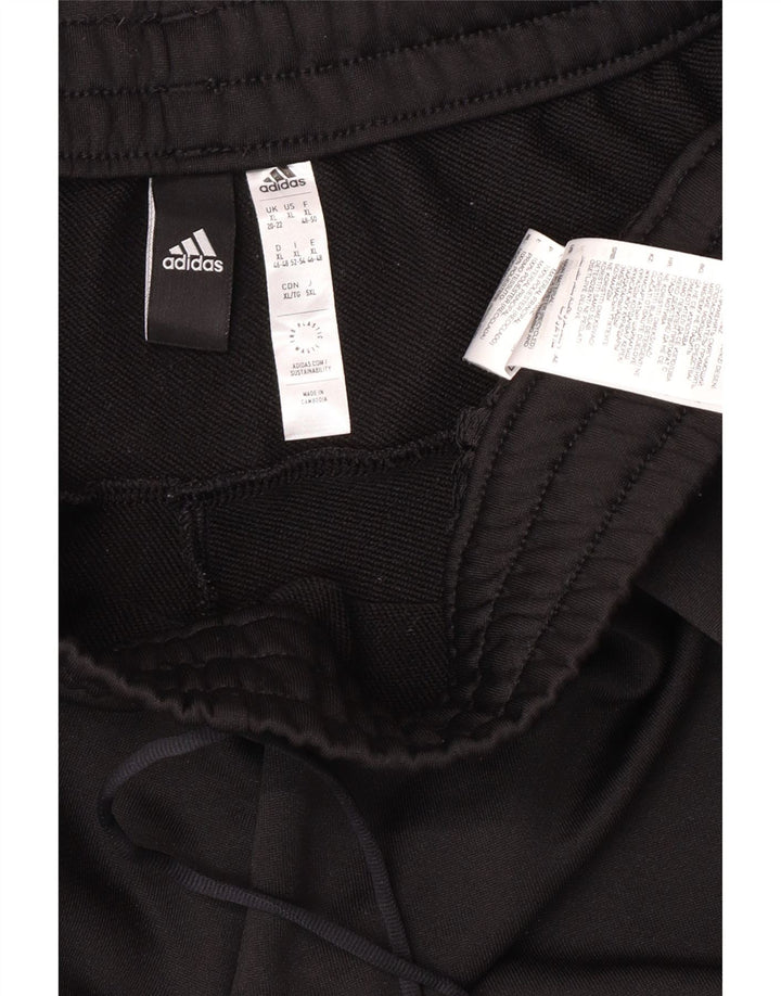 Calça de treino feminina Adidas Joggers UK 20/22 XL preto poliéster