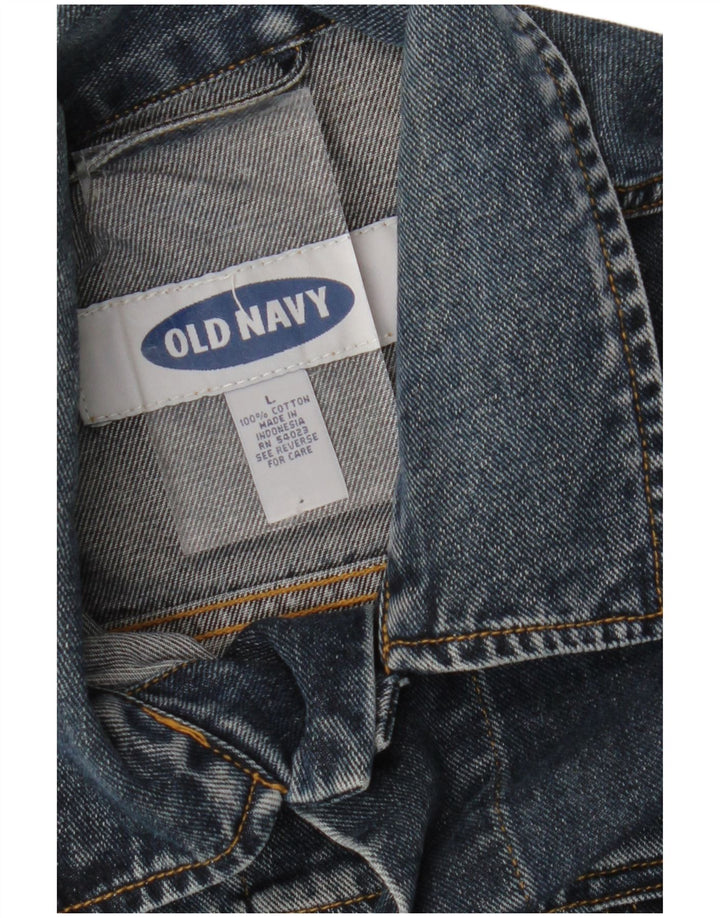 Jaqueta jeans masculina OLD NAVY Reino Unido 40 grande algodão azul marinho