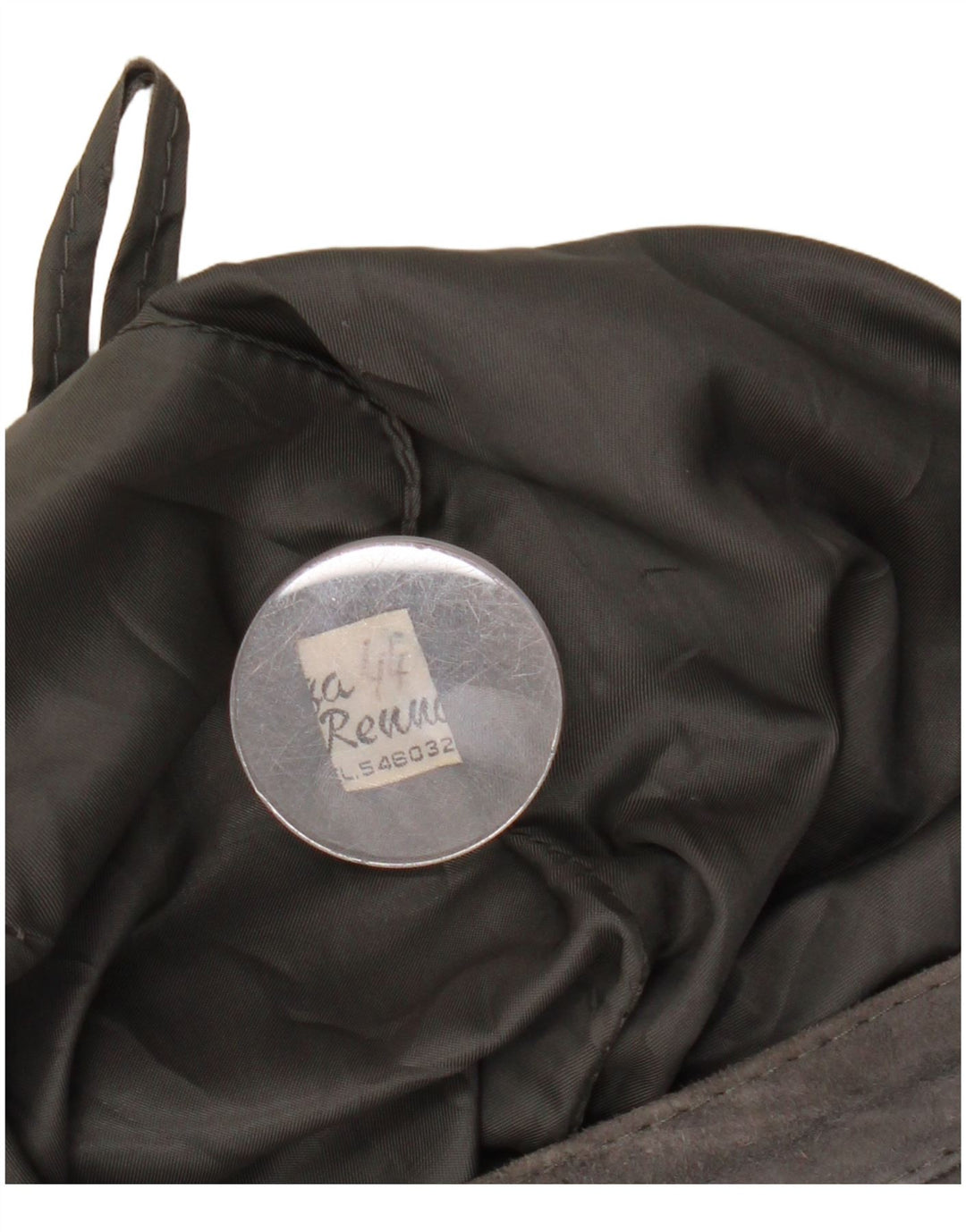 Saia feminina de camurça VINTAGE IT 44 W27 L26 cinza