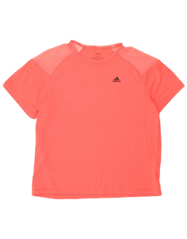 Camiseta Adidas Aeroready Feminina Top UK 12/14 Médio Rosa Poliéster