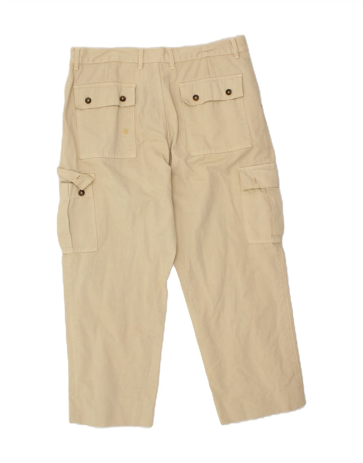 CARRERA Mens Straight Cargo Trousers IT 52 XL W36 L26 Beige Cotton Vintage Carrera and Second-Hand Carrera from Messina Hembry 