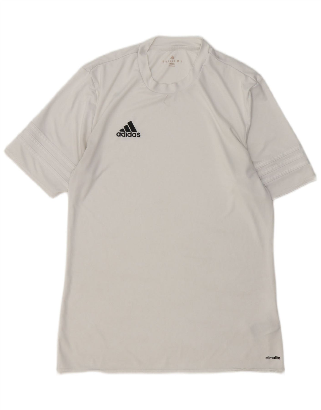 Camiseta Adidas Masculina Climalite Top Médio Poliéster Branco