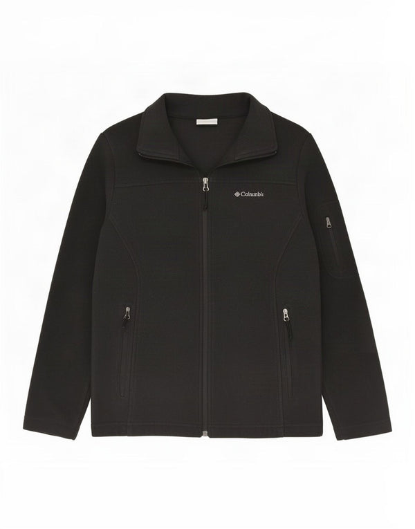 Columbia Womens Oversized Fleece Jacket UK 10 Pequeno Poliéster Preto