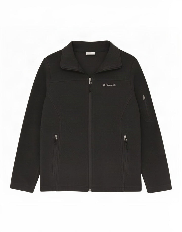 Columbia Womens Oversized Fleece Jacket UK 10 Pequeno Poliéster Preto