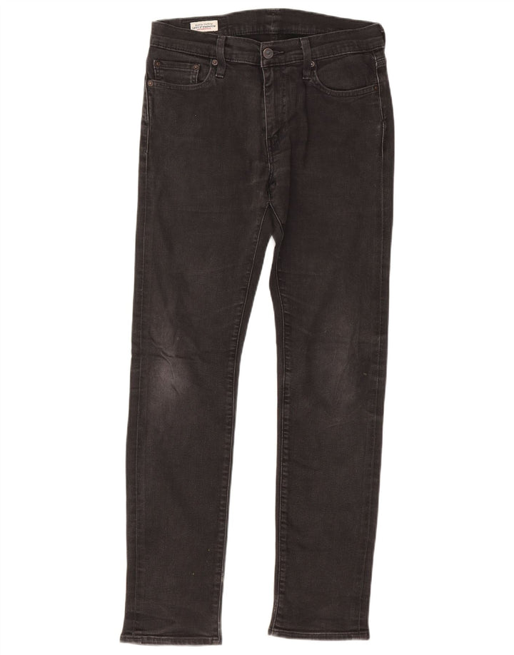 LEVI'S Feminino 511 Slim Jeans W30 L32 Algodão Preto