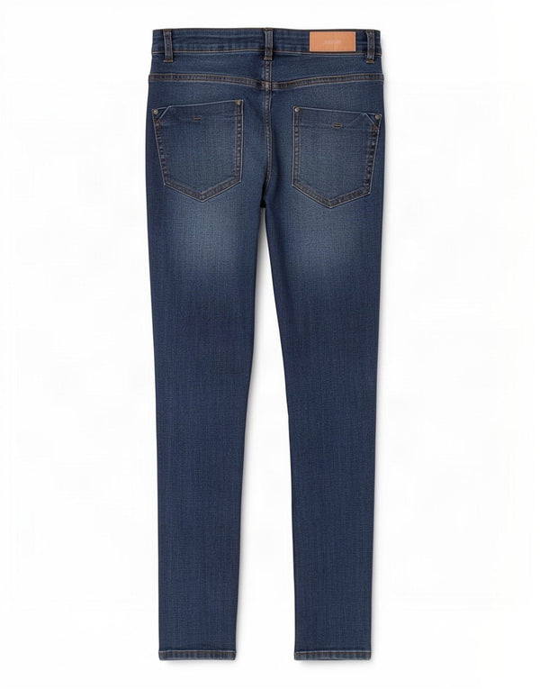 Zara Jeans Skinny Feminino UE 38 Pequeno W28 L27 Azul Algodão