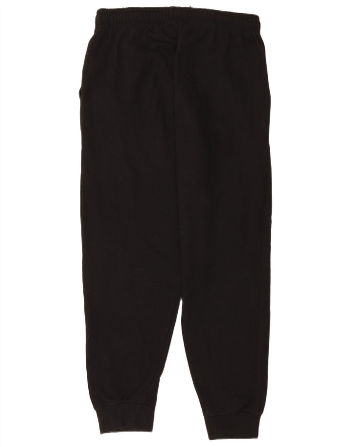 Calça de treino masculina Kappa Joggers grande algodão preto
