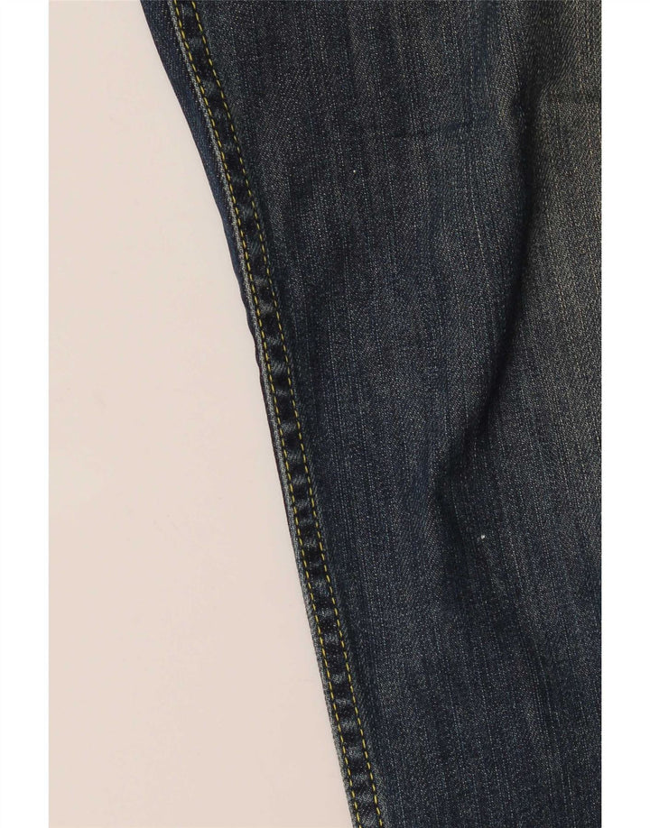 Dondup Jeans Slim Feminino W33 L33 Azul Marinho Algodão