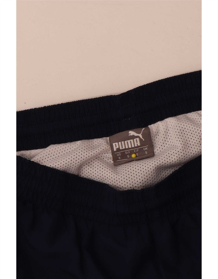 Puma Mens Italia Graphic Sport Shorts Pequeno Azul Marinho Poliéster