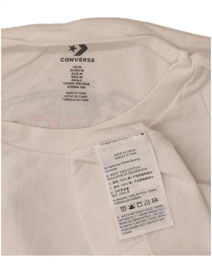 Camiseta Converse Mens Chuck Taylor Graphic Top Médio Algodão Branco