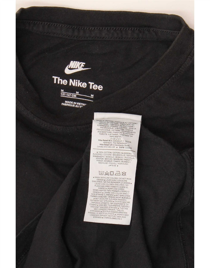 Camiseta Nike Menino Top 10-11 Anos Médio Algodão Preto