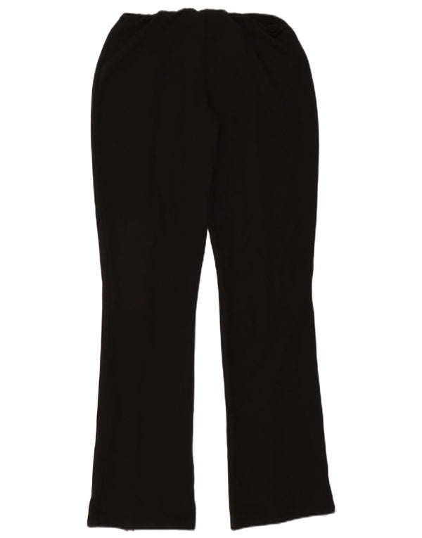 Calça casual feminina Topshop Bootcut UK 10 pequena W26 L32 preta clássica