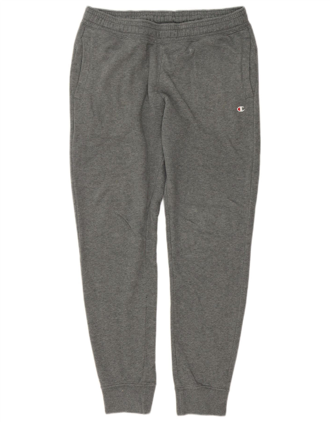Calça esportiva masculina Champion Joggers de algodão cinza médio