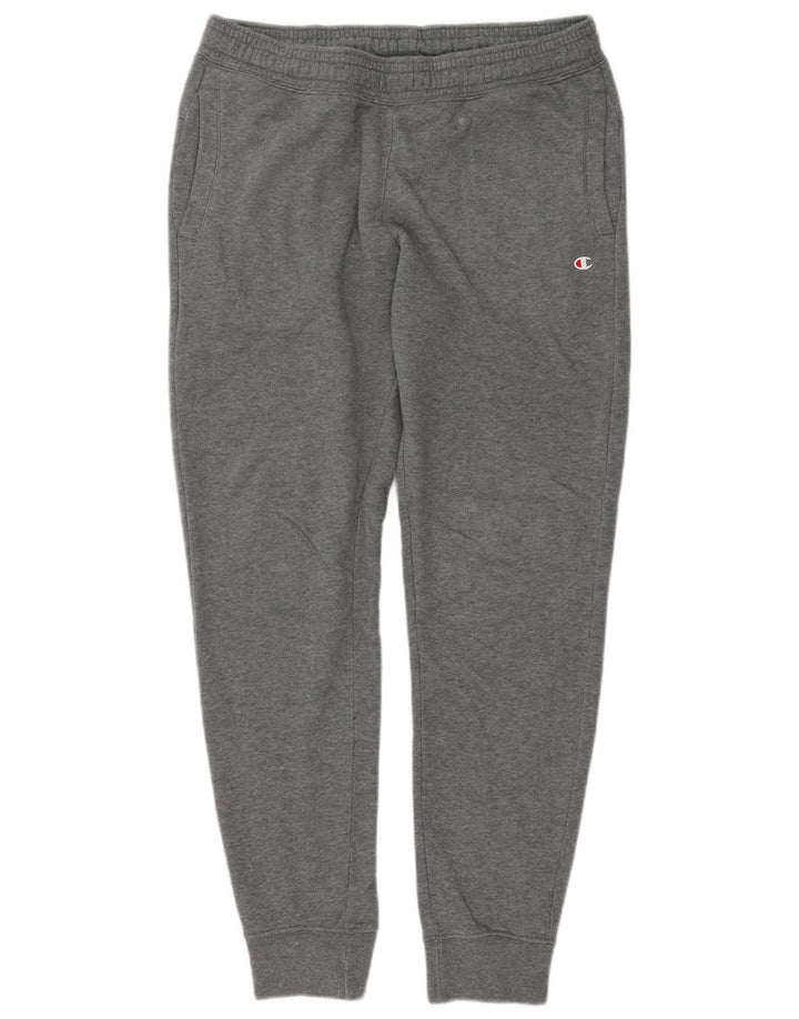 Calça esportiva masculina Champion Joggers de algodão cinza médio