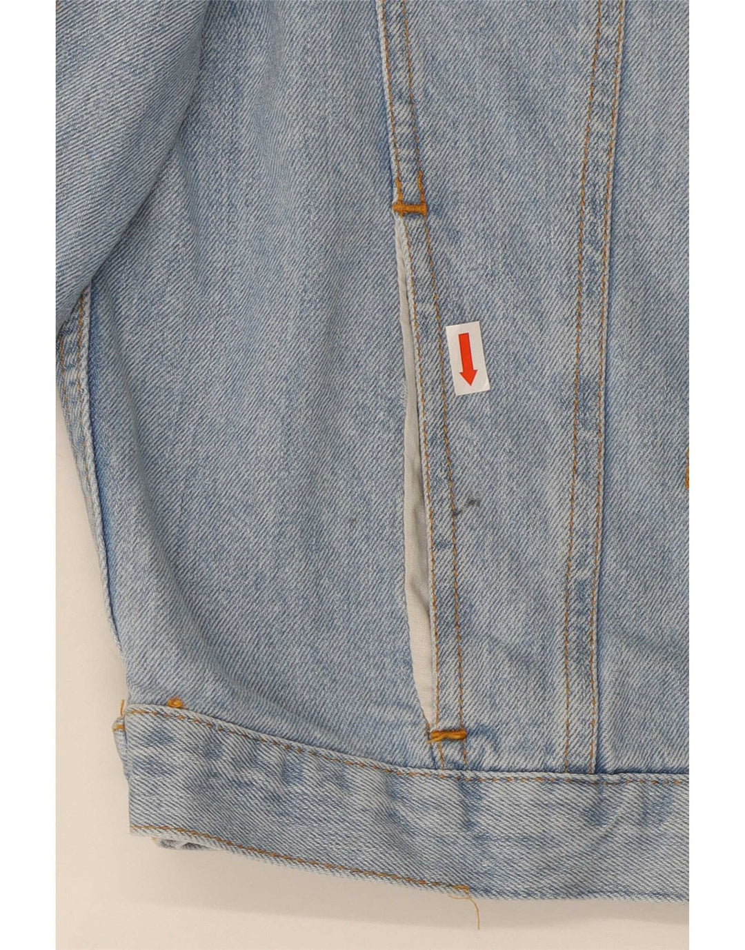 Jaqueta jeans feminina Chambers Graphic UK 12 algodão azul médio