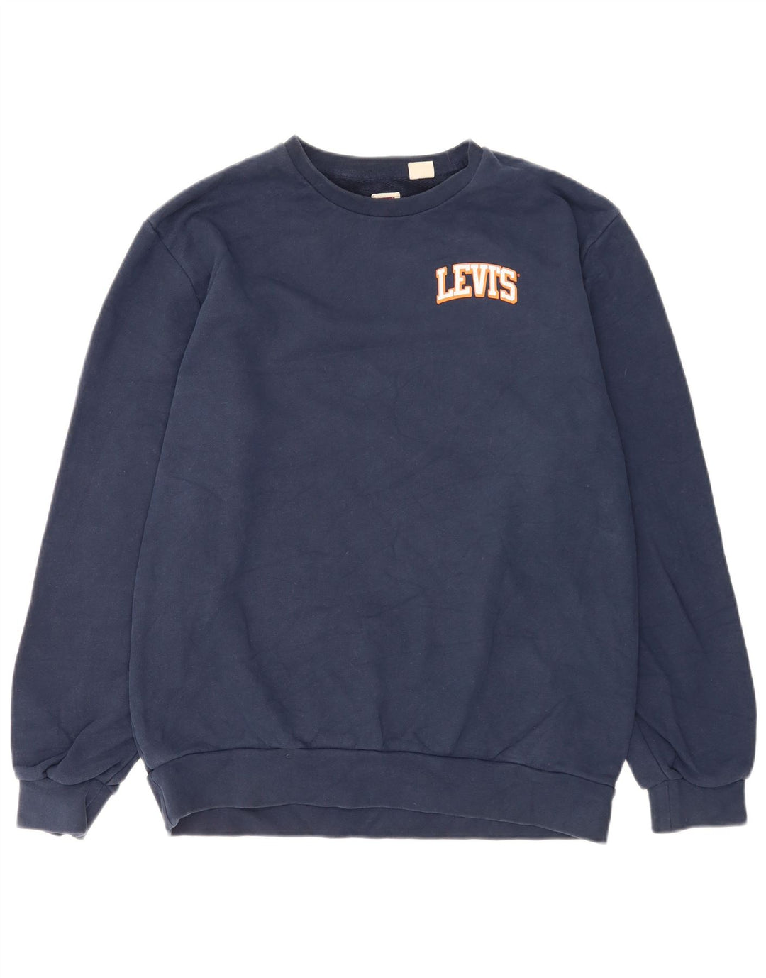 Suéter de moletom gráfico padrão masculino Levi's grande algodão azul marinho