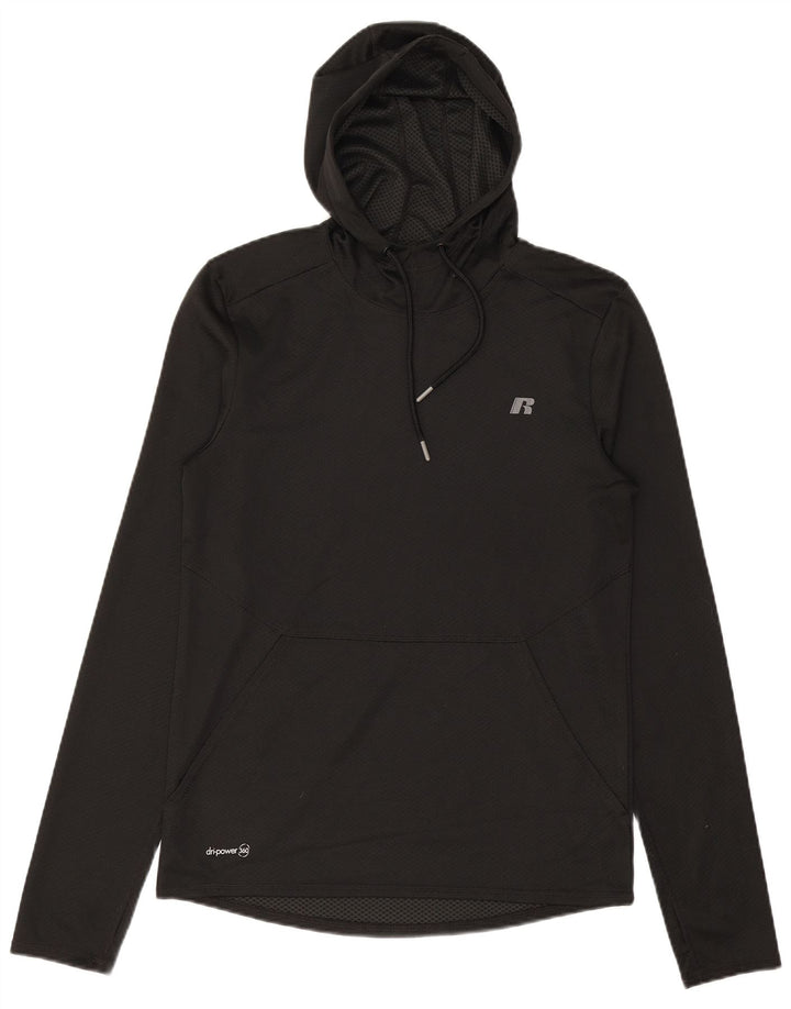Russell Athletic Mens Top Manga Longa Reino Unido 34/36 Pequeno Poliéster Preto