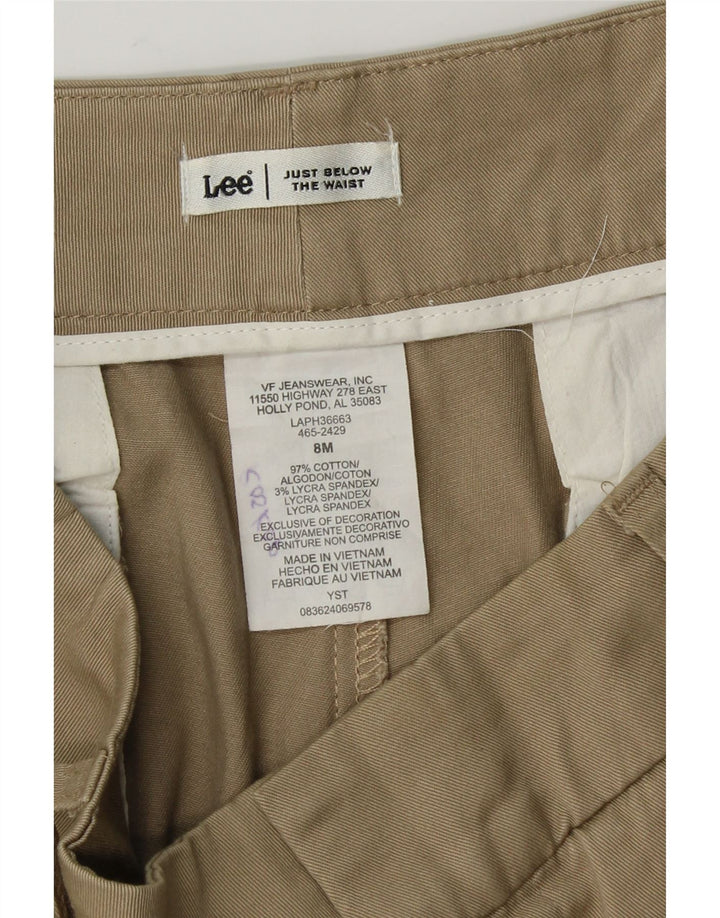 LEE Womens Straight Chino Trousers US 8 Medium W30 L28 Beige Cotton Vintage Lee and Second-Hand Lee from Messina Hembry 