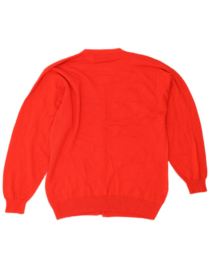 Suéter cardigã feminino Pringle oversized IT 40 pequeno vermelho lã nova