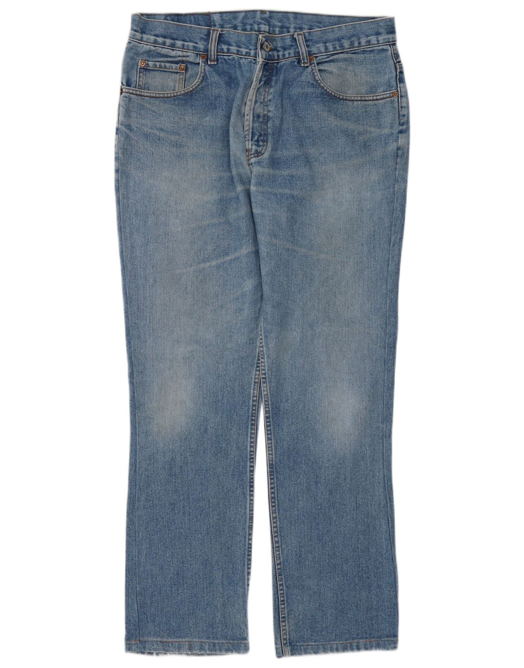 Levi's Masculino 501 Straight Jeans W36 L32 Azul Algodão