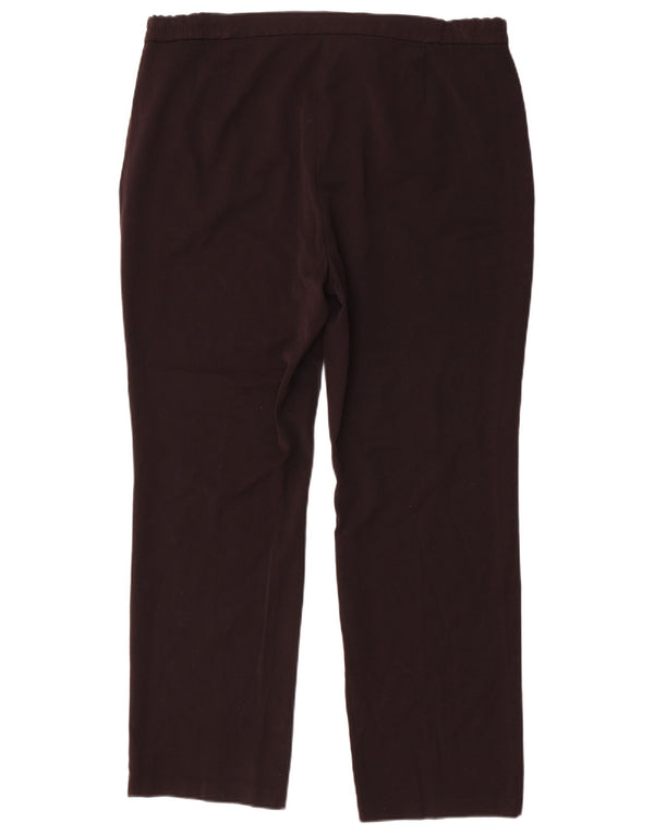 Calça casual feminina de cintura alta Marks & Spencer Reino Unido 16 grande W38 L30 preta