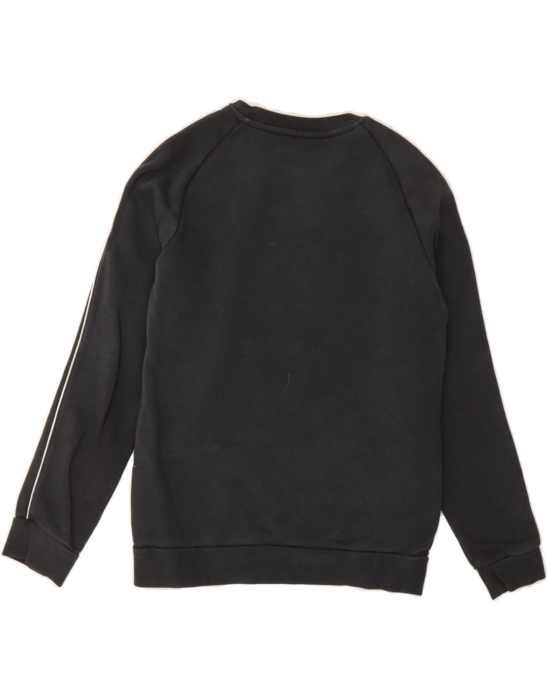 ADIDAS Boys Sweatshirt Jumper 11-12 Years Black Cotton Vintage Adidas and Second-Hand Adidas from Messina Hembry 