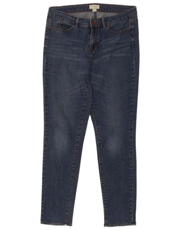 Monsoon Jeans Skinny Feminino Reino Unido 14 Grande W32 L30 Azul Algodão