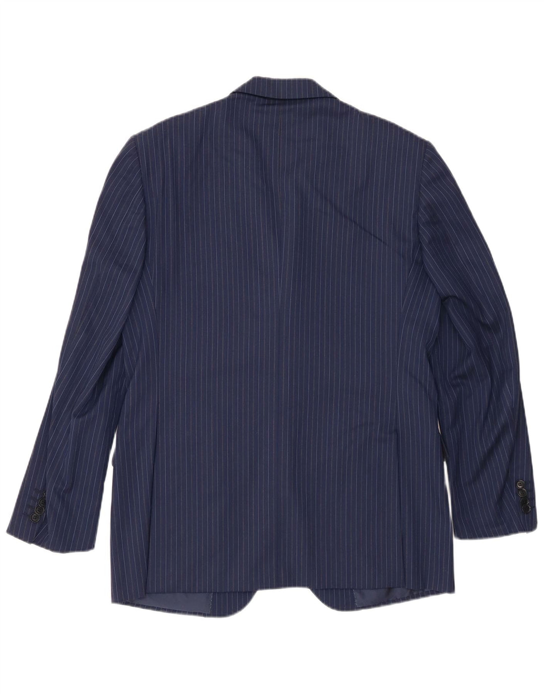Jaqueta blazer masculina Pal Zileri com 3 botões IT 50 listra grande azul marinho