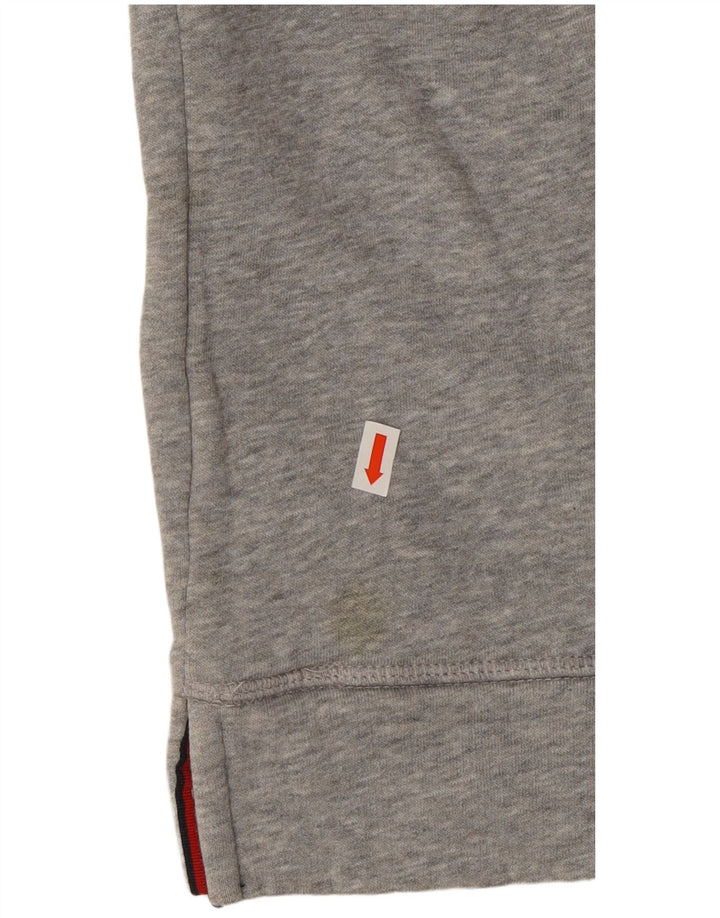 Suéter com capuz gráfico oversized feminino TOMMY HILFIGER Reino Unido 14 cinza médio