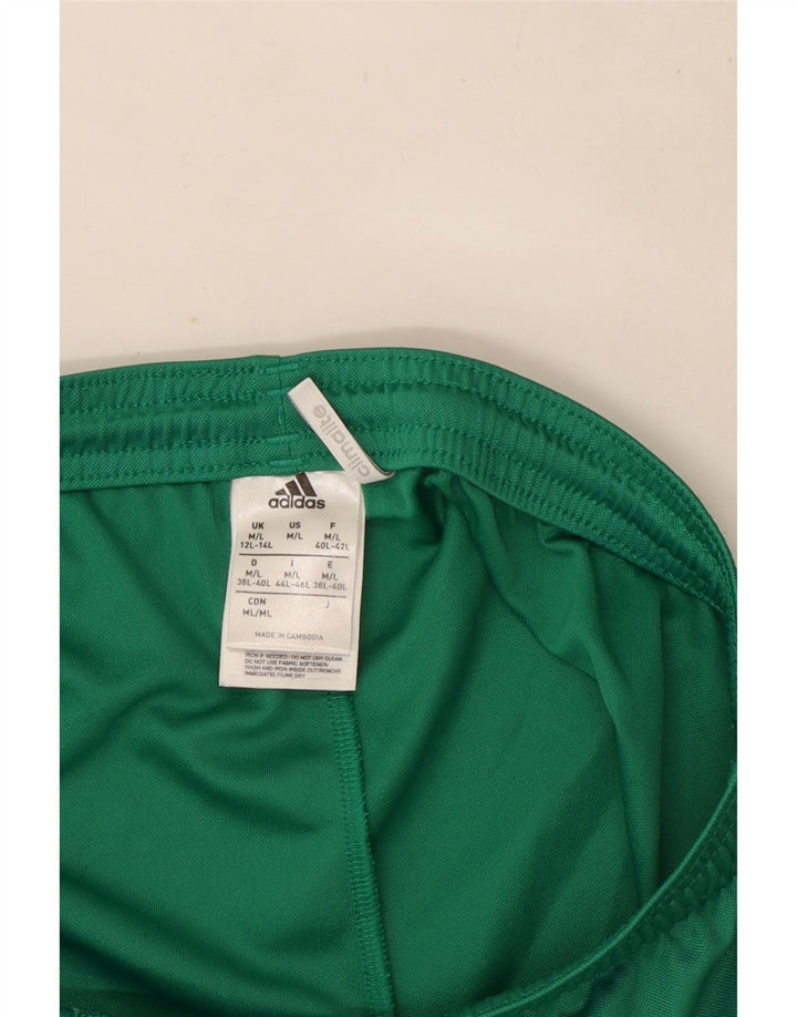 Adidas Womens Climalite Sport Shorts UK 12/14 Médio Verde Poliéster