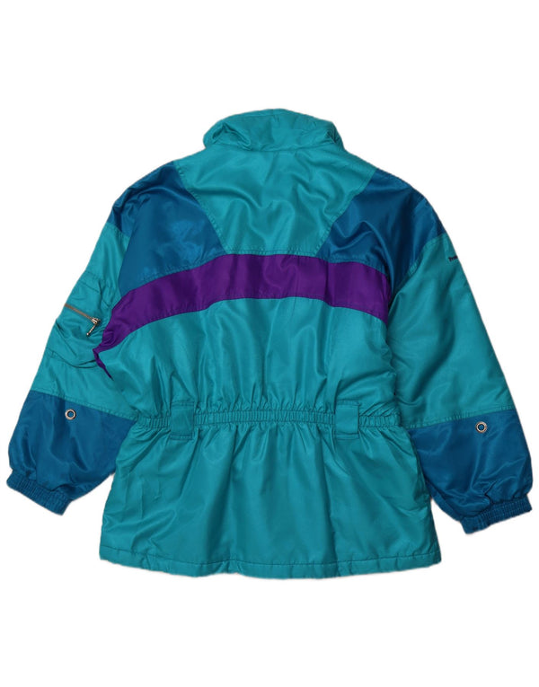 Jaqueta de esqui oversized feminina DUBIN EU 44 XL azul colorblock esportivo