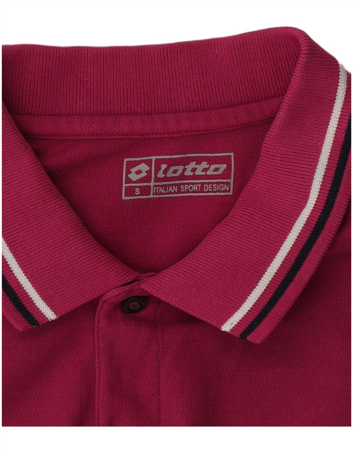 Camisa polo masculina Lotto pequena rosa