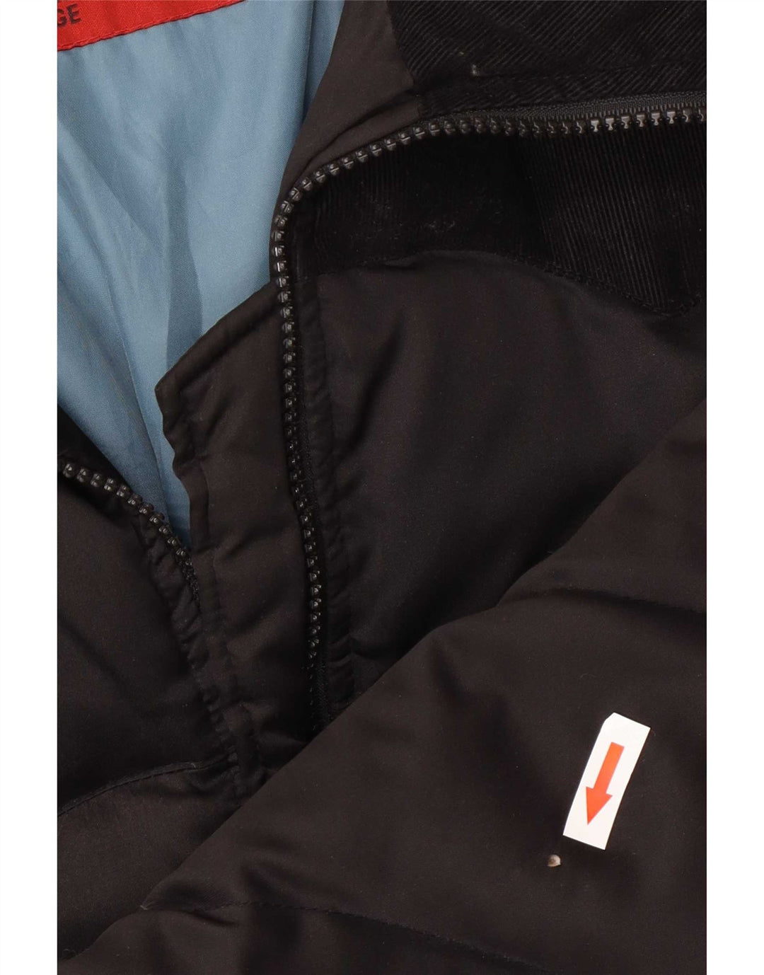 Jaqueta bomber acolchoada feminina Levi's UK 16 grande poliéster preto