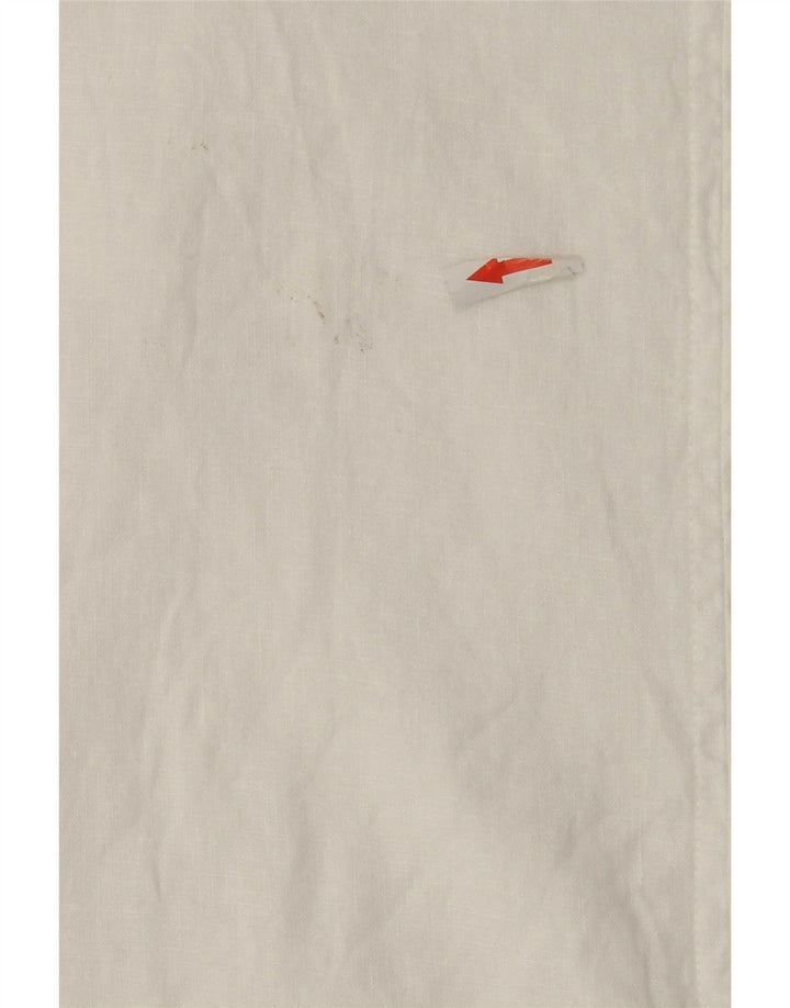 Blusa oversized feminina Marks & Spencer Reino Unido 14 grande linho branco