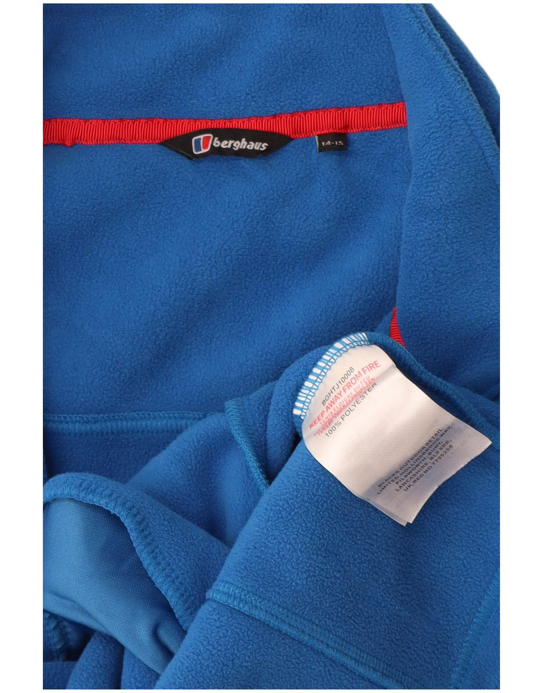 Jaqueta de lã masculina Berghaus 14-15 anos azul poliéster colorblock