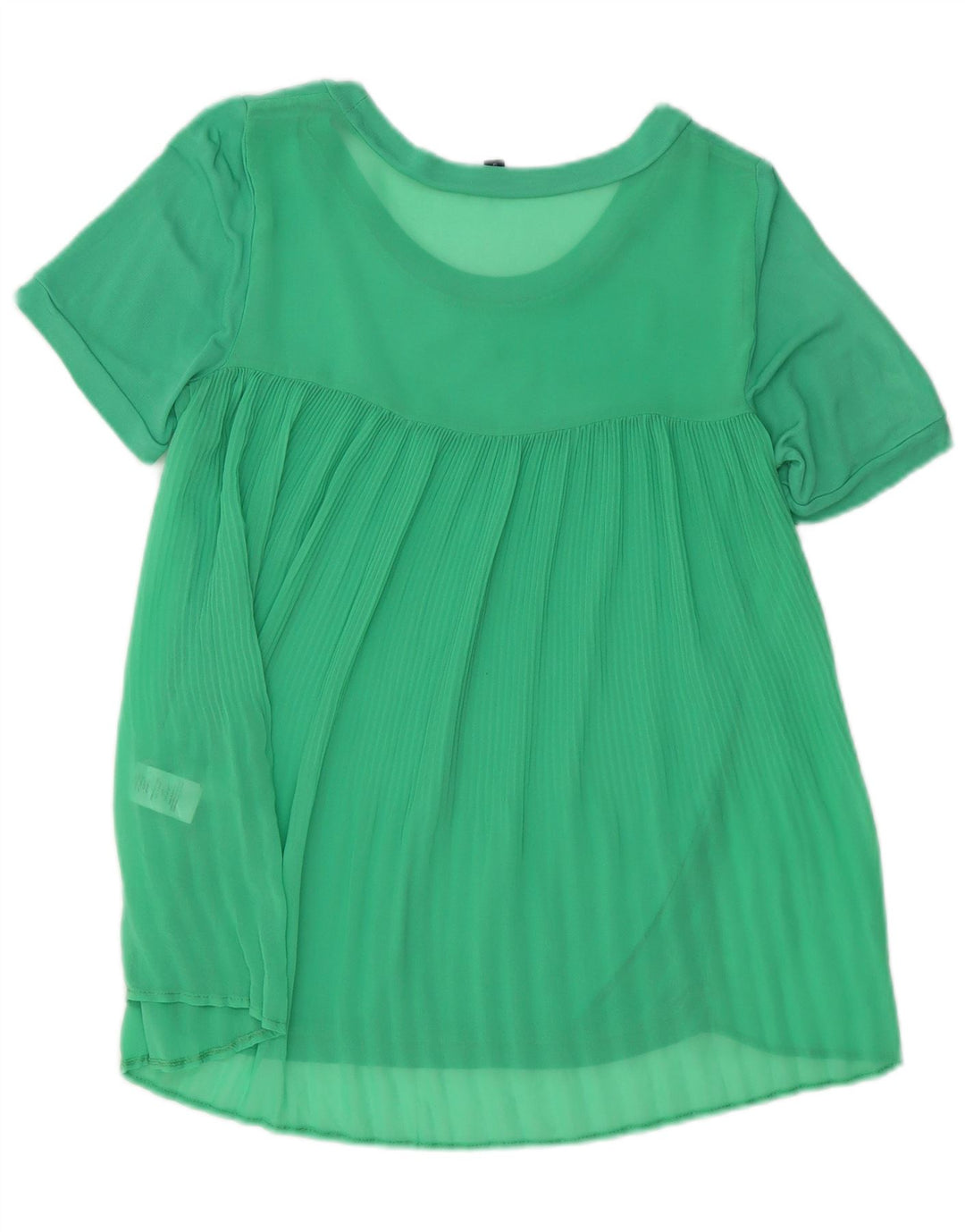 Blusa feminina French Connection Top UK 10 viscose verde pequena