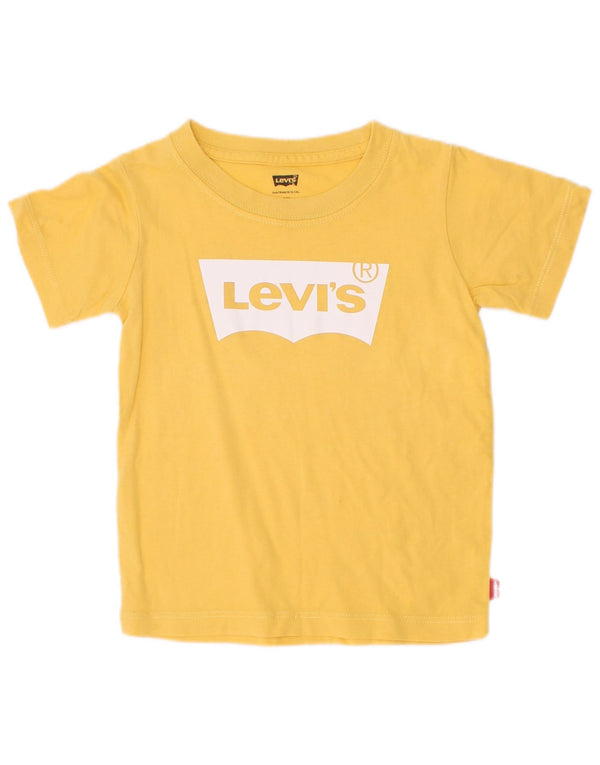 Top Levi's Boys Graphic T-Shirt 2-3 Anos Amarelo