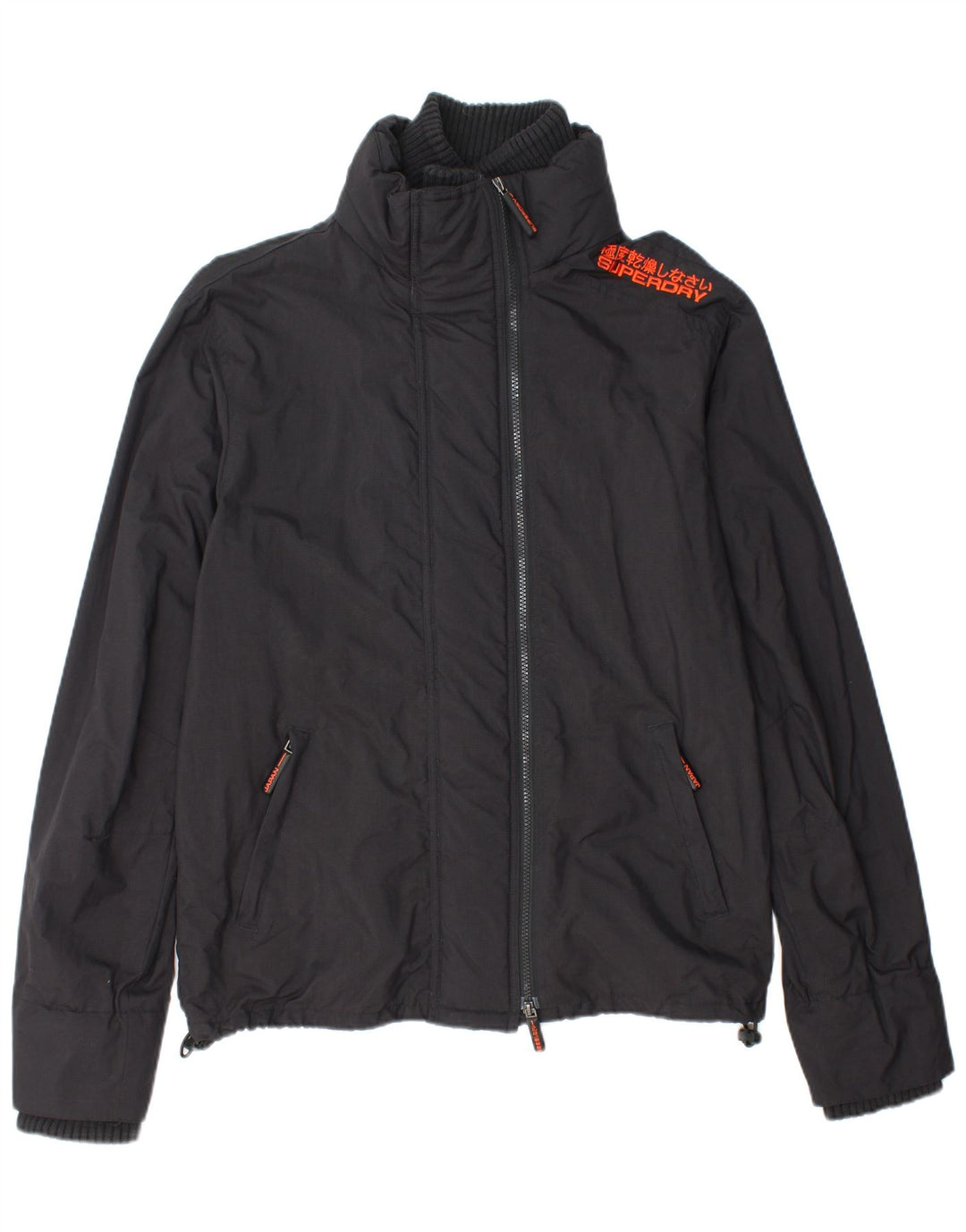 Jaqueta de chuva feminina SUPERDRY Graphic UK 18 XL preto nylon