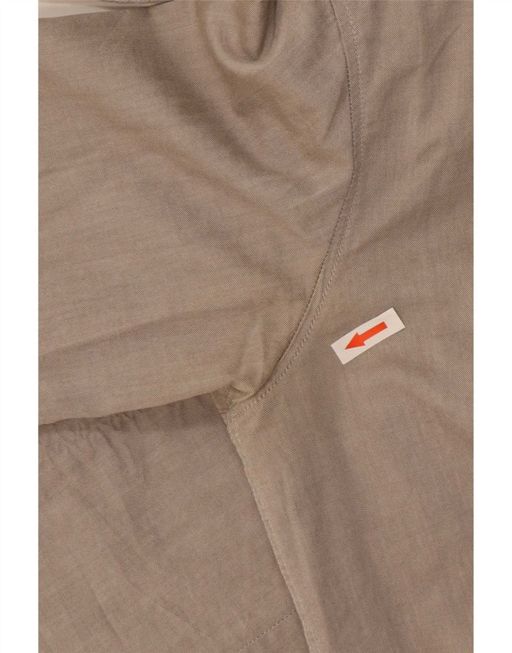 Camisa masculina Hugo Boss pequena cinza algodão
