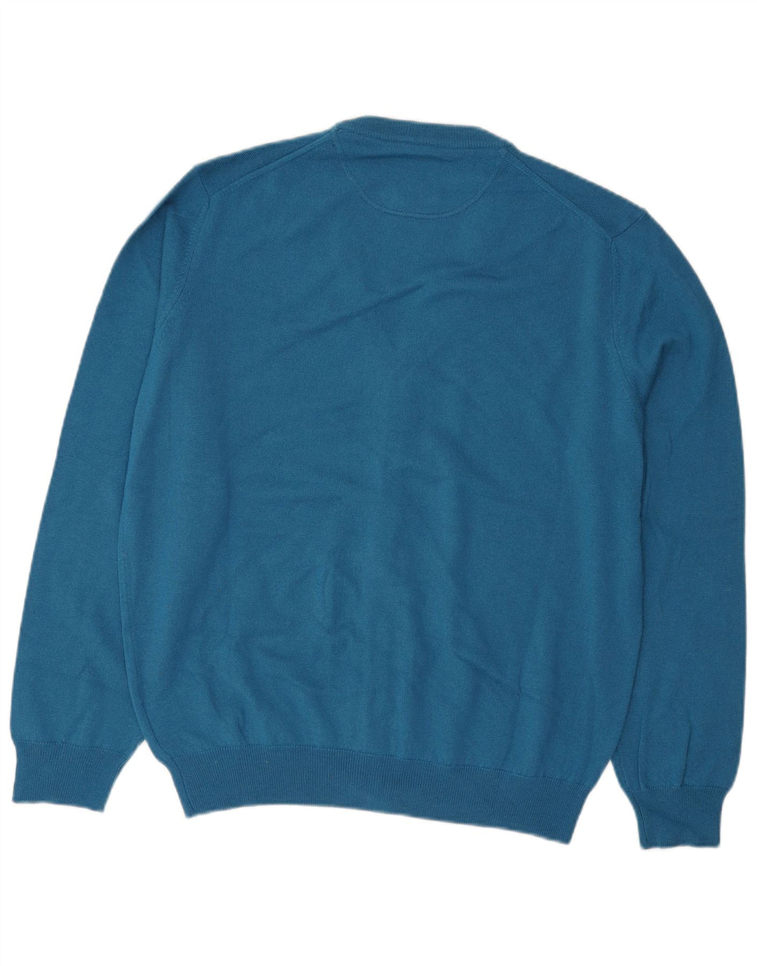 MARINA YACHTING Suéter cardigã masculino 2XL lã azul