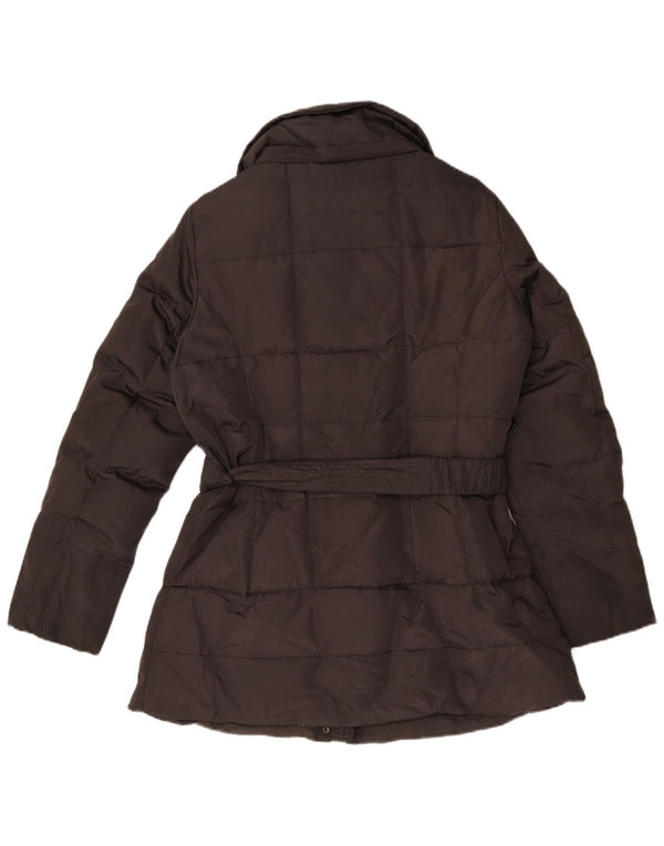 Jaqueta acolchoada feminina Zara UK 18 XL preto poliéster