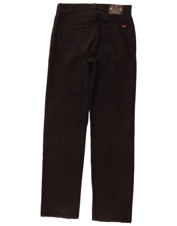 MUSTANG Masculino Oregon Straight Jeans W31 L32 Algodão Preto