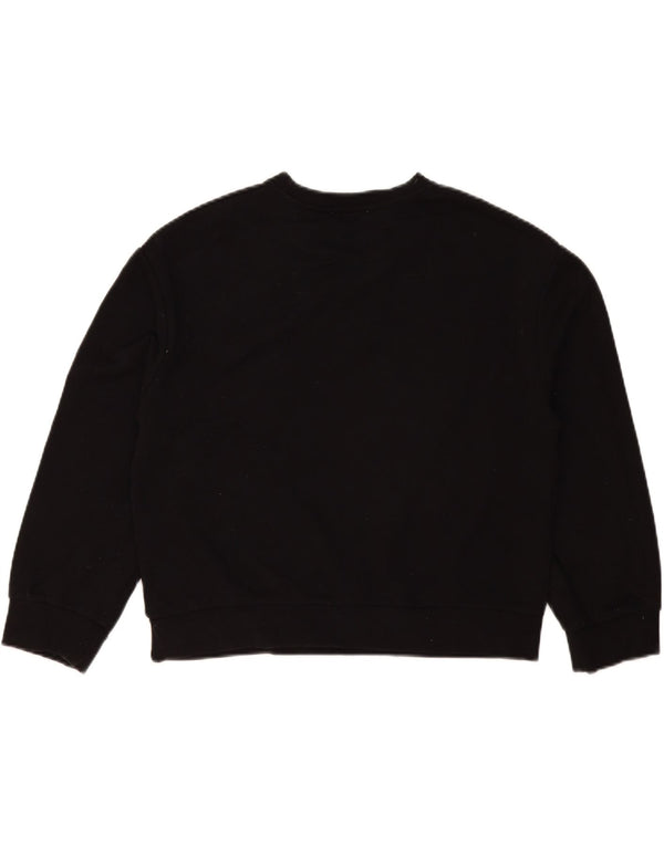 Zara moletom feminino oversized jumper UK 10 pequeno preto