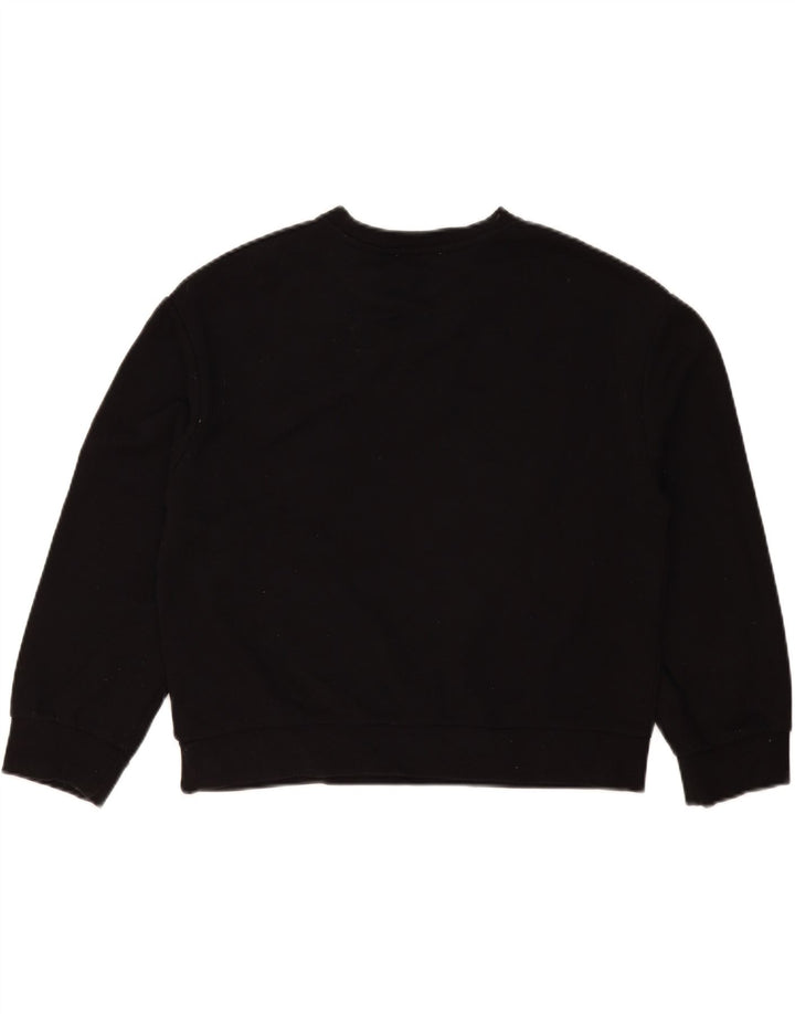 Zara moletom feminino oversized jumper UK 10 pequeno preto