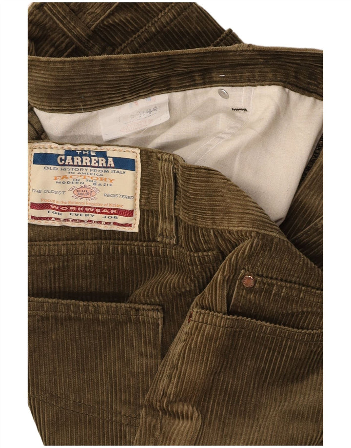 Calça masculina reta de veludo CARRERA W44 L30 verde