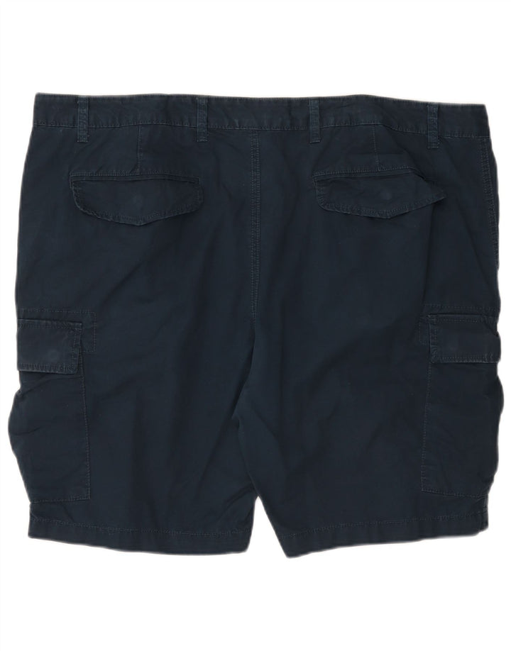 Shorts cargo masculino Marks & Spencer W44 2XL algodão azul marinho