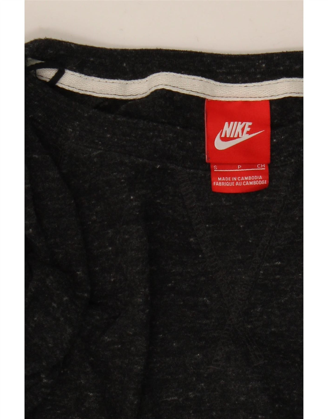 NIKE feminino gráfico moletom jumper UK 10 pequeno preto manchado