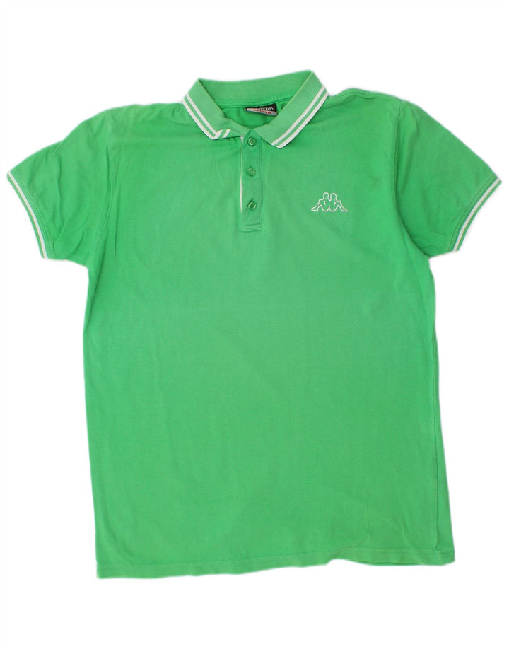 Camisa polo masculina KAPPA algodão verde médio
