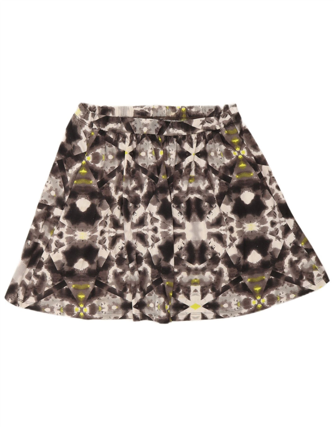 Saia de tênis feminina MOSSIMO UK 10 poliéster tie-dye cinza pequeno